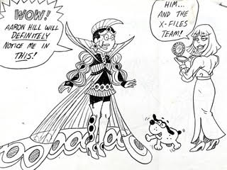 Fan art from 1995 fashion show in the LUANN comic strip