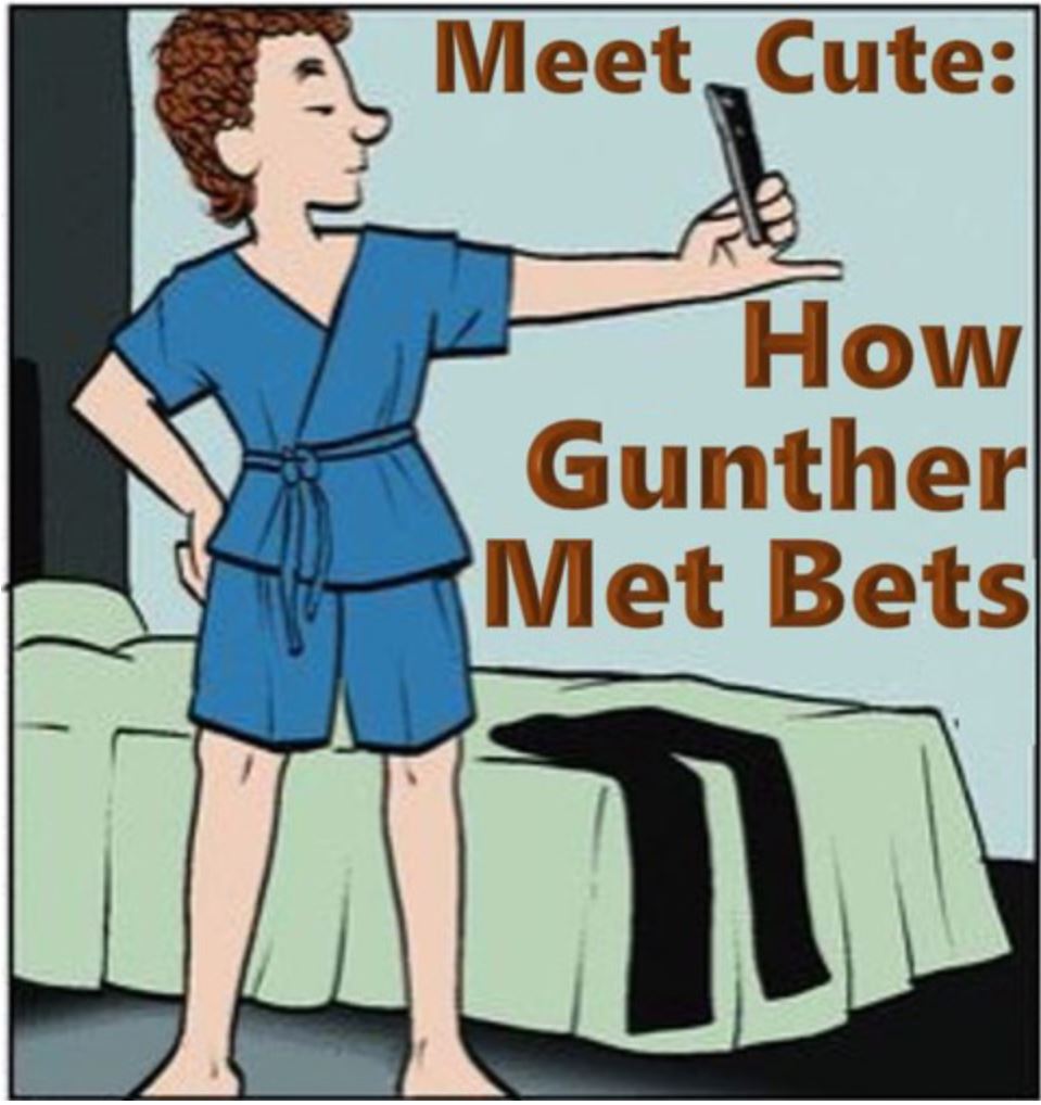 cover image of Gunther for Meet Cute collection of Luann comic strips