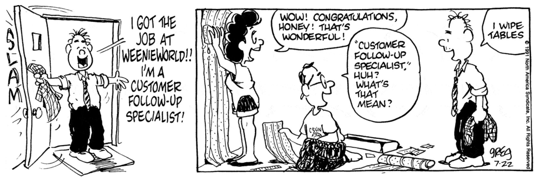 LUANN comic for 1991.07.22