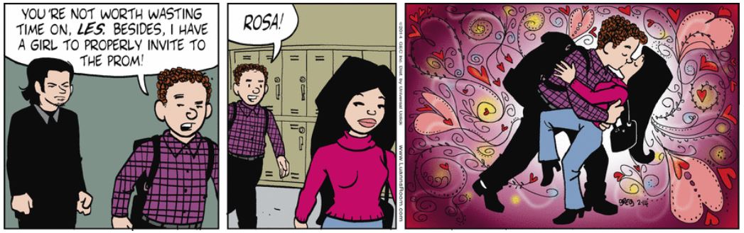 2014: Gunther's love for Rosa inspired one of the most beautiful Valentine's strips!