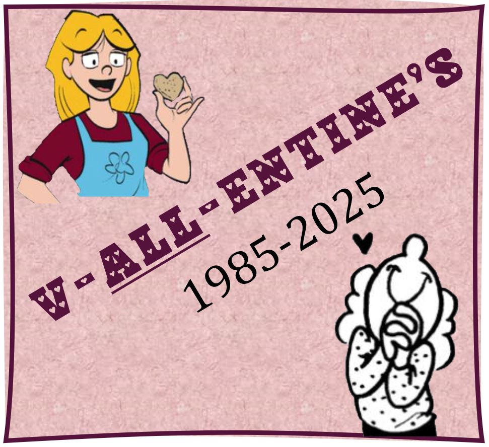 logo for V-ALL-ENTINES special collection of Luann comics