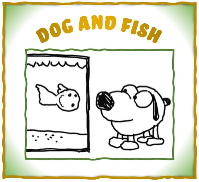 dog and fish logo LUANN comic Featured Collection for Dog and Fish storyline