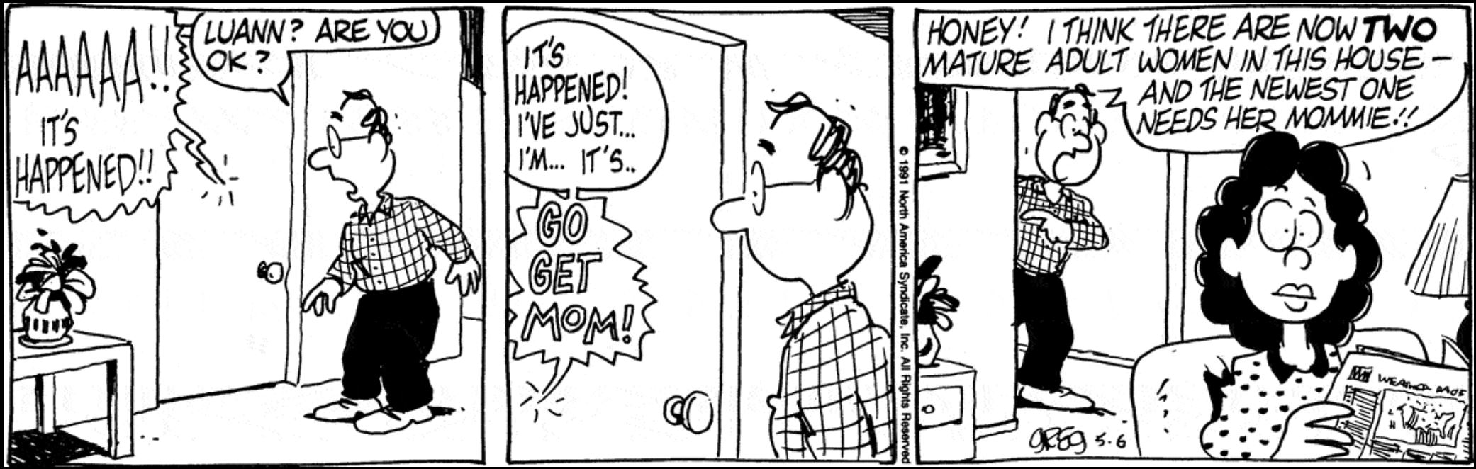 LUANN 1991.05.06 LUANN 1991.05.06 featured collection strip