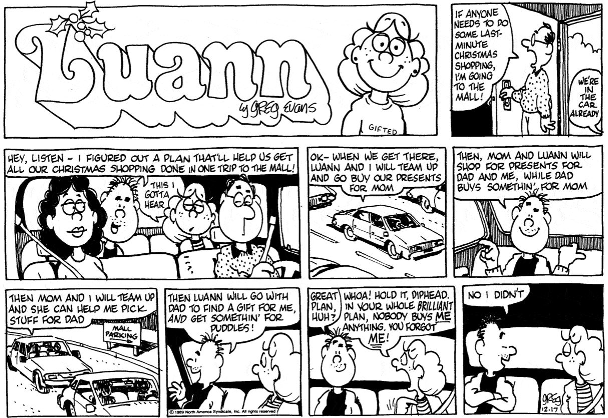 1989.12.17 LUANN comic