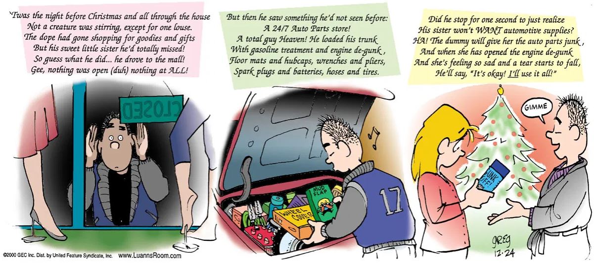 2000.12.24 LUANN comic