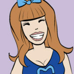 Headshot of LUANN comic strip character Stefani Bird