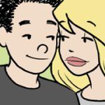 Headshot of LUANN comic strip characters Brad and Toni