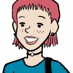 Headshot of LUANN comic strip character Tara Starr